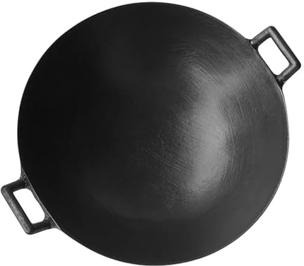 LCKKJHG wokpfanne gusseisen Kochen Keine Beschichtung No-Stivk Klassische Camping Outdoor-Nutzung(30CMX7.5CM)