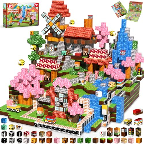 Goody King Construction Magnétique Enfant 300 Pièces - Aventure en Forêt : Construis Un Camp, Découvre Les Animaux et Crée tes Histoires ! Jeu de Construction Éducatif pour Enfants de 4 à 12 Ans