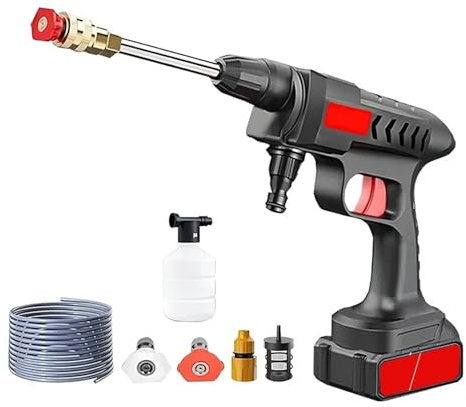 Pistola De Lavado Coches 60bar, Boquilla Pulverización, Limpiador Alta Presión For Limpieza Jardín Y Hogar, Agua, Lavadora Limpieza Potente