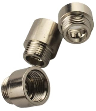 3Pcs Heavy Duty Stainless Steel Extension Joint Internal External Thread Water Pipe Connector for Corner Shower Head Resistant Plumbing Fitting