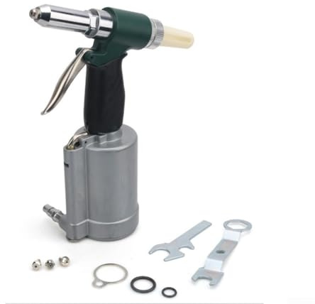 Herramienta que remacha neumática industrial con la colección automática del remache y la fijación estable del mecanismo de la primavera dual para la fabricación de la motocicleta