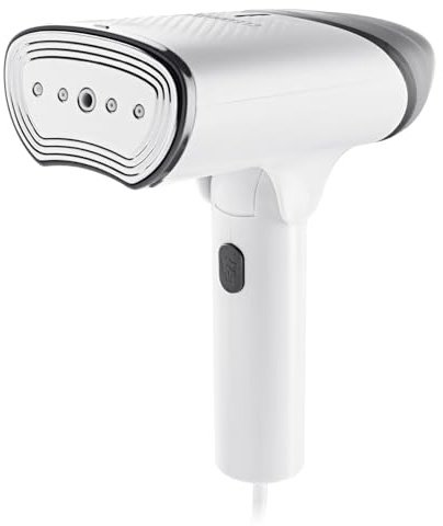 CLEANmaxx 2in1 Dampfbürste 1200 Watt | Dampfglätter faltbar und tragbar | Kompakt Steamer mit einer Dampfleistung von 20 g/min und mit 130ml Wassertank | ideal für die Reise | Kleidung mühelos bügeln