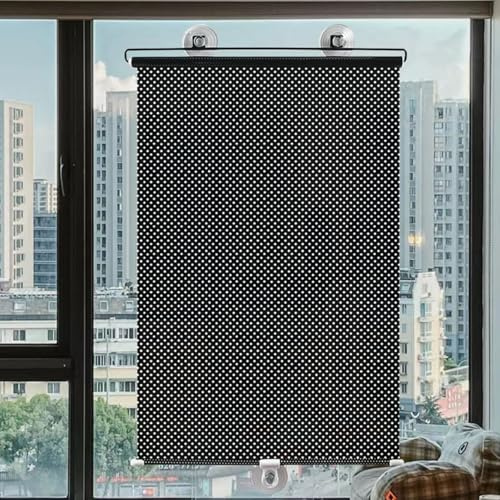 80x125cm Tenda a rullo per finestre con ventose Tenda oscurante termica