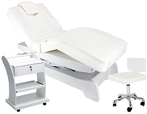 Medeo 900208 Elektrische Massage Wellnesskabine Liege Arbeitsstuhl Beistelltisch Behandlungsliege