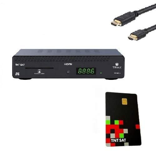 Terminal RÉCEPTEUR Satellite Astra Triax THR9910 TNTSAT+ HDMI+ Carte TNTSAT+ CÂBLE 12V (Pack Camping Car ! sans Prise Secteur)
