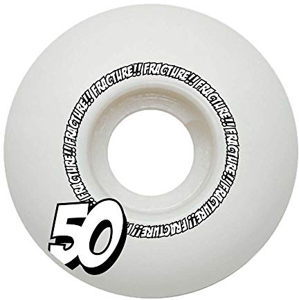 Fracture Skateboards Comic Classic Skateboard-Rollen, 50 mm, Weiß