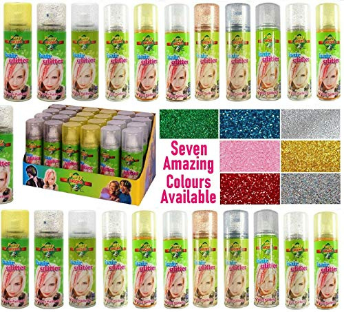 Party Success Spray de couleur temporaire à paillettes pour cheveux - 125 ml - Doré pailleté