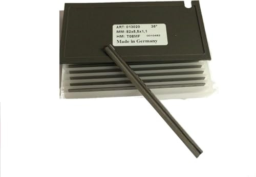 Hobelmesser 82 mm für Makita D-35302 Hartmetall HM Hobelmesser 82mm auch passend für Bosch 10er Pack Hergestellt von Xcalibur Tooling