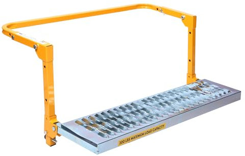 MAXXHAUL 50693 74,4 x 18,5 cm verstellbare LKW-Reifen-Service-Stufe mit Rutschfester Plattform, faltbar, 136 kg Kapazität
