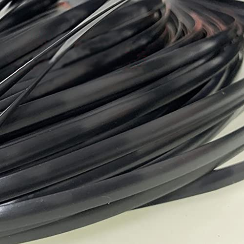 OUdini Rattan Di Plastica Materiale per Tessitura Di Rattan Sintetico in Vimini, Materiale per Tessitura Di Rattan Di Plastica Cesto Di Frutta Fatto a Mano Tavoli per Sedie in Rattan Altalene/Black/5M