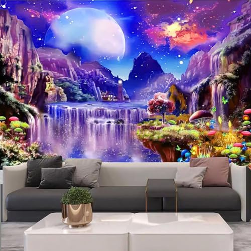 G-LIKE UV Wandteppich 3D Wandbehang Wandtuch Deko Wohnzimmer Schlafzimmer