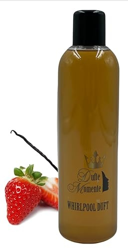 Dufte Momente | Whirlpool Duft 260ml | Erdbeere - Vanille | mit naturreinen und natürlichen ätherischen Ölen | kein Schaum | vegan und ohne Tierversuche