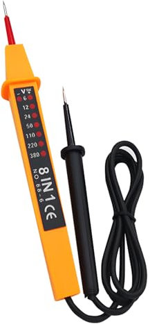 SIGANDG Electric Circuit Tester,AC/DC, 6V-380V Range,Two Pole Voltage Tester,8-in-1 test pen,Meters Tester