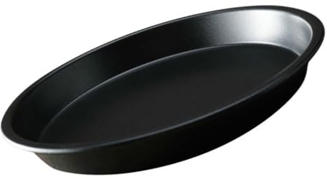 Ciieeo Teglie per Pizza Rotonde in Acciaio Carbonio Spesso Teglia Antiaderente per Forno A Legna