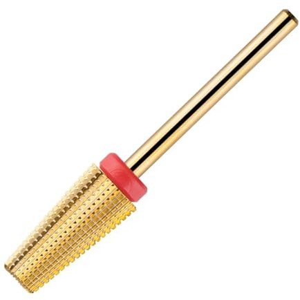 Nail Drill Bits, 5 in 1 Carbide Nail E File Drill Bits, Electric Nail File Bits Suitable for Manicure Pedicure Cuticle Gel Polishing, Beginners Bits, Professional Salon Tool (Rose Gold)