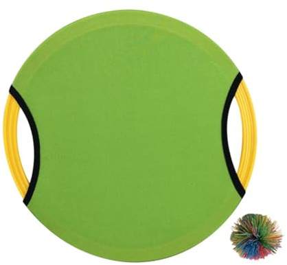 Harilla Trampolin Paddel Ball Spiel Set Flying Disc Indoor Outdoor Family Sensory Trainingsausrüstung Wurf Und Game For Camping, GrÜn