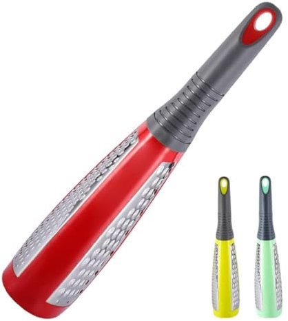 NAMOARLY Rallador Multifunción De Acero Inoxidable Para y Queso, Doble Cara, Mango De Plástico, Utensilio De Cocina Práctico Para Verduras y Frutas, Orificio Para Colgar