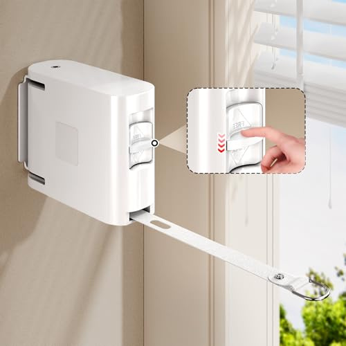 Magic Phoenix 13.9 ft TPU Retractable Clothesline for Indoor & Outdoor – Heavy‑Duty Windproof Wall‑Mounted Drying Line with Separate Hanging Holes for Faster Drying, Ideal for Home, Balcony & Garden