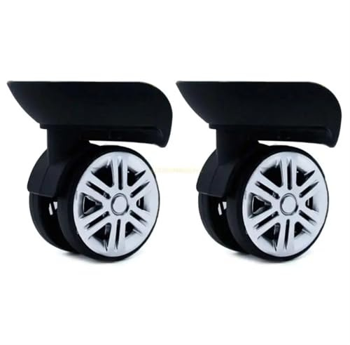 Universal Kofferrollen A65 Gepäck Schwenk Trolley Räder Reparatur Koffer Ersatz Teil Drop Shipping(Large black)