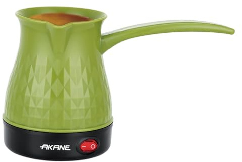 rockible Caffettiera elettrica Turca, bollitore, teiera, Facile da Pulire, per Riscaldare l'acqua, tè con Manico Lungo, Macchina per Il caffè da Cucina, Verde