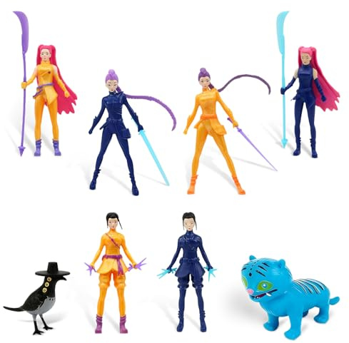 WYFDCZZP 8Pcs Figurines de K-p0p, Set Modelli Giocattoli Collezione Unici, Funko p0p Hunters, set di figure da collezione, K-p0p Merch Gadget per i Fan, Divertenti for Fan Regali Compleanno Halloween