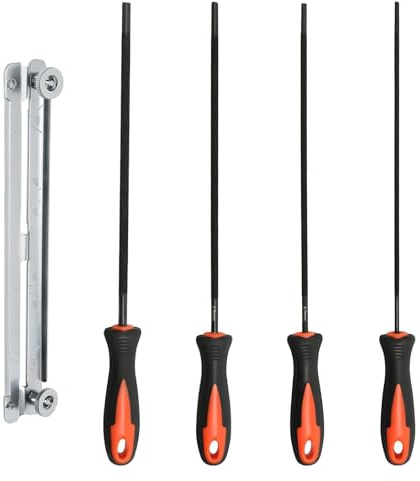 4 PCS Lime Tronconneuse Lime à Cheval pour Tronçonneuse Résistantes et Durables