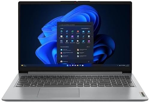 Lenovo IdeaPad 1 15IJL7 - Ordinateur Portable 15.6'' FHD (Intel Celeron N5400, RAM 4Go, SSD 128Go, Intel UHD Graphics, Windows 11 S) Clavier AZERTY Français - Cloud Gris