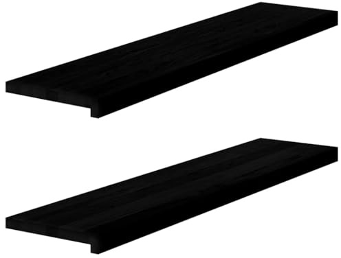 2 davanzali in legno massello di quercia, 70 x 15 x 2 cm, davanzale in legno massello non trattato, davanzali in rovere naturale