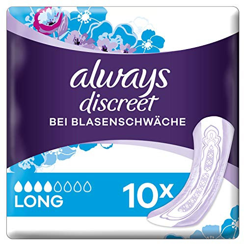 Always Discreet Inkontinenz Long, 5er Pack (5 x 10 Stück)