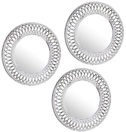 Home Gadgets Espejo Pared Set 3 Unidades 25 cm
