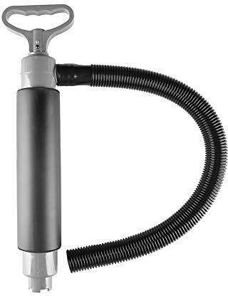 HEYTUR Kayak Pompe de cale flottante - Pompe à eau de cale manuelle - Portable - Pour kayak, canoë et accessoires de bateau (gris argenté)