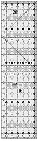 Creative Grids Quilt-Lineal, 16,5 x 61,4 cm, rechteckig, rutschfester Griff, Acryl, Quilten, Nähen, Basteln, Patchwork-Lineal zum Messen und Schneiden von Stoff