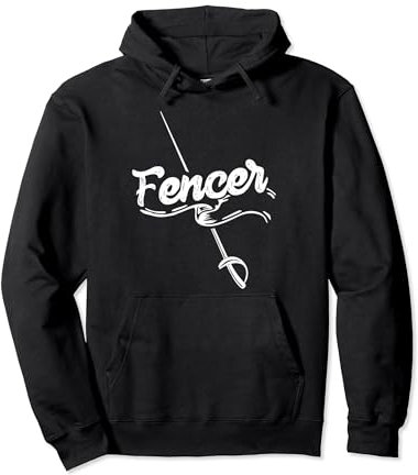 Fechter Degen Fechter Fechten Sport Pullover Hoodie