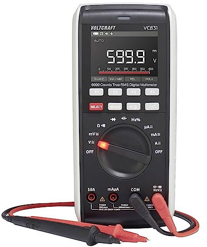 VOLTCRAFT VC831 Hand-Multimeter digital LoZ CAT III 1000 V, CAT IV 600 V Anzeige (Counts): 6000
