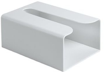 Zerodeko Kosmetiktücherhalter Wandmontage Spurenloser Tissue Box Halter Für Küche Badezimmer Und Büro Praktischer Taschentuch Organizer Mit Einfacher Bedienung 7.5X5.3X3.2 Zoll