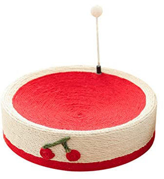 Kratzpappe für Katzen Katzenstreu, Kratzbrett for Katzen, extra große, verschleißfeste, Nicht vergossene, runde Sisal-Katzenklauenplatte, Zubehör for Katzenspielzeug Katzenspielzeug