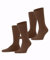 ESPRIT Herren Socken Basic Uni Multipack M So Baumwolle einfarbig 2 Paar, Braun Rosewood 5225, 43-46