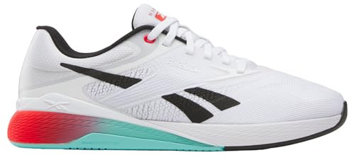 Reebok Tenis Unisex Nano X5, FTWR White Black Energy Red, 43 EU