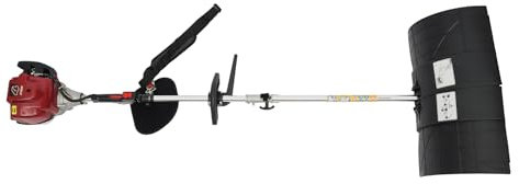 Power Broom, 4-Stroke Lawn Yard Sweeper, Gas Power Sweeper, Outdoor Handheld Gasoline Power Broom