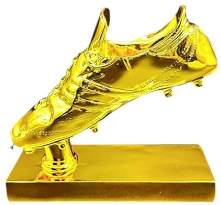 Aymzbd Trofeo de Fútbol en Resina para Decoración de Oficina Y Hogar, Base de Oro