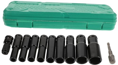 PAMINGONO Universal-Steckschlüsselsatz zum Entfernen von Radmuttern Spline-Radmuttern-Steckschlüsselsatz zum Entfernen von Sicherungsmuttern 10er-Set