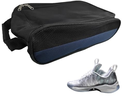 Golfschuhtasche, Schuhtaschen für die Reise Gepolsterte Reise-Schuhtasche | Wasserabweisender, belüfteter Schuhbeutel-Organizer mit Reißverschluss und Tragegriff für Männer und Frauen