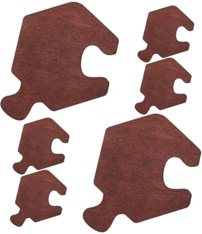 KOCKSHION 6piezas Platillo De Maceta para Cerveza y Vino Almohadillas De Madera Protección Térmica Decoración De Mesa