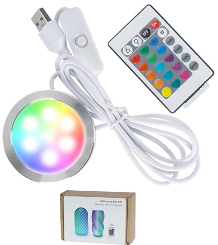 Kit de Lampe LED RGB Télécommandée 001 pour Bambu Lab Light Kit MH001 | Impression 3D Makerworld, Mémorisation des Couleurs, Variateur, Télécommande, Pièces de Rechange pour Modèles DIY