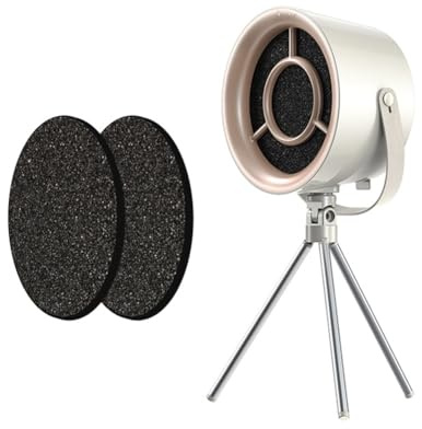 Flaroey Campana Extractora PortáTil para Cocina, Extractor de Aire, Campana Extractora de Sobremesa para Cocinar con 3 Velocidades para Barbacoa Interior, Olla Caliente, Color Leche