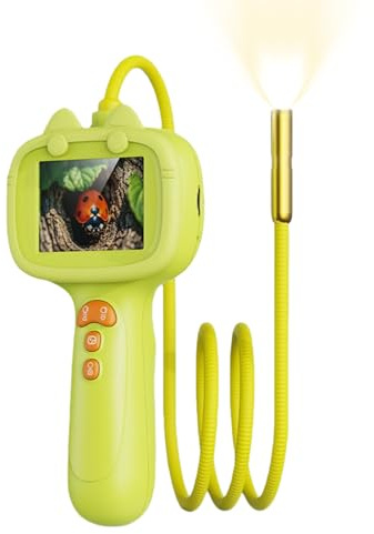 Mini-Endoskop für Kinder, digitales Mikroskop, 6,1 cm, Taschenmikroskop mit Licht, für den Außenbereich, Bildungswissenschaft, Weihnachten und Geburtstag, Mädchen und