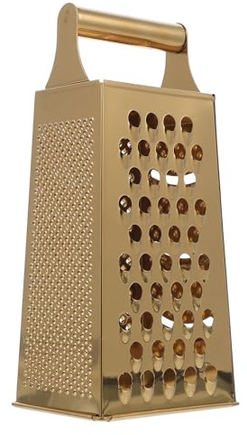 ANDRESLAD Râpe À 4 Côtés En Acier Inoxydable Ustensile De Cuisine Multifonction Pour Peler Râper Et Émincer Concombre Pommes De Terre Ail Gingembre Avec Poignée Antidérapante