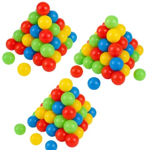 Betzold Bällebad-Bälle - 500 Stück Plastikbälle 6 cm Bälleset Spielbälle für Bällebad