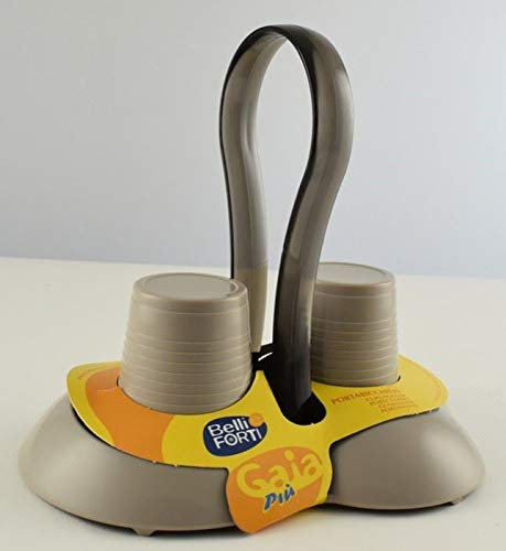 Tre Ti Gaia più Portabicchieri, Tortora, Taglia Unica,