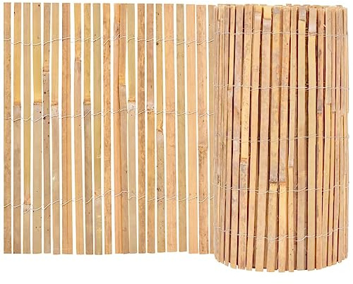 vidaXL Gartenzaun Bambus 1000×50 cm